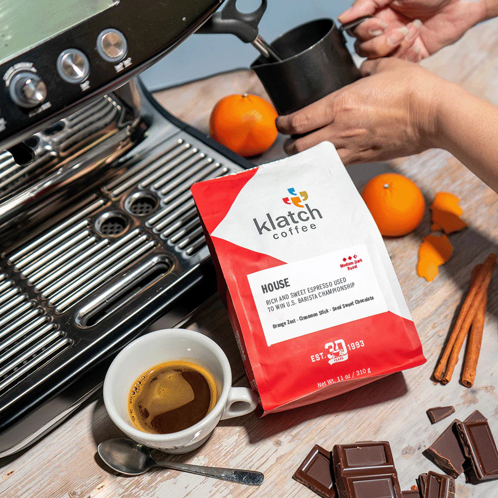 HOUSE ESPRESSO orange zest - semi-sweet chocolate - cinnamon stick